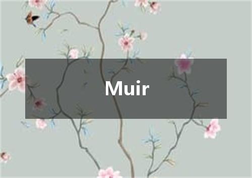 Muir是什么意思