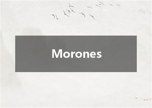 Morones是什么意思