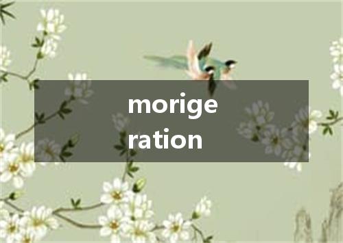 morigeration是什么意思