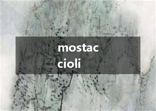 mostaccioli是什么意思