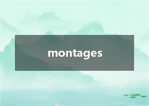 montages是什么意思