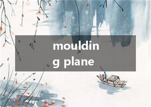 moulding plane是什么意思