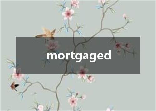 mortgaged是什么意思