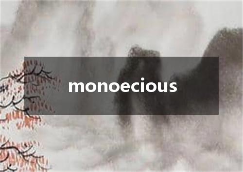 monoecious是什么意思