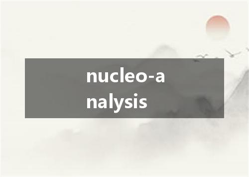 nucleo-analysis是什么意思
