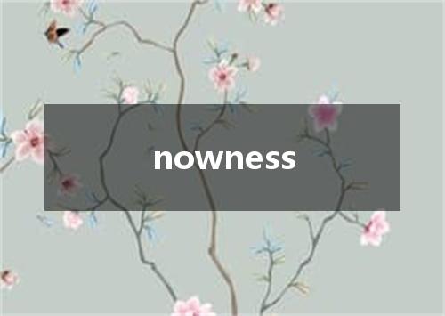 nowness是什么意思