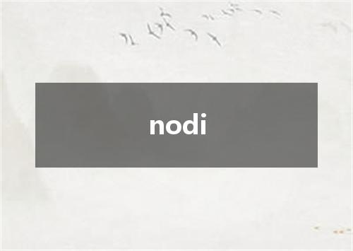 nodi是什么意思