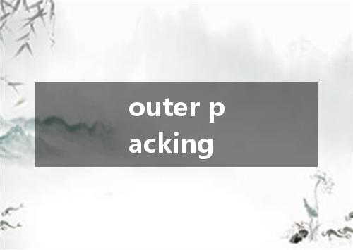 outer packing是什么意思