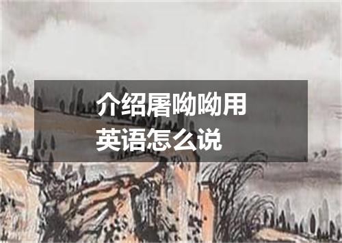 介绍屠呦呦用英语怎么说