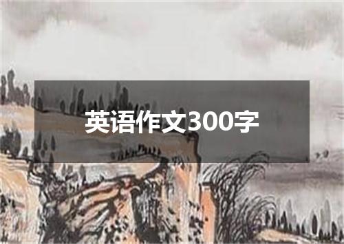 英语作文300字