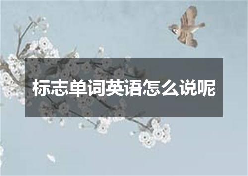标志单词英语怎么说呢