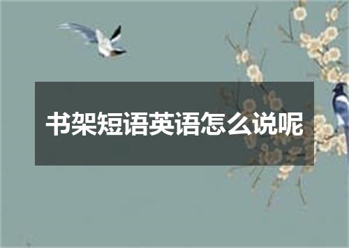 书架短语英语怎么说呢