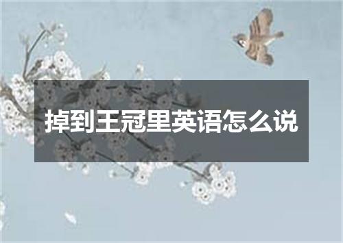 掉到王冠里英语怎么说