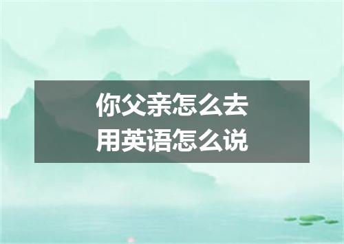 你父亲怎么去用英语怎么说
