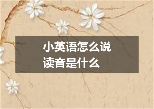 小英语怎么说读音是什么