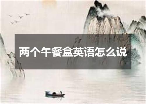 两个午餐盒英语怎么说