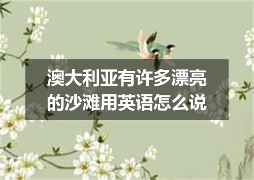 澳大利亚有许多漂亮的沙滩用英语怎么说