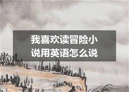 我喜欢读冒险小说用英语怎么说