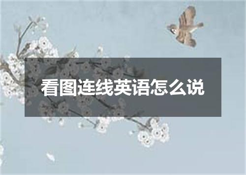 看图连线英语怎么说