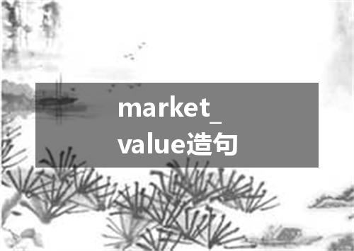 market_value造句