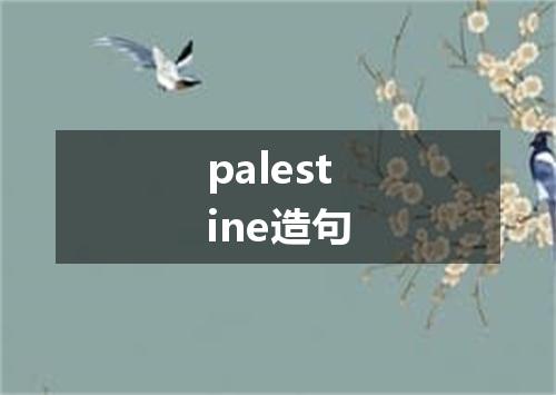 palestine造句