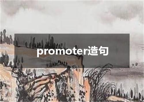 promoter造句