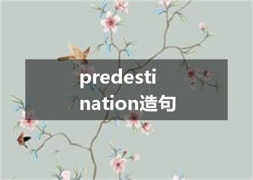 predestination造句