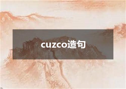 cuzco造句