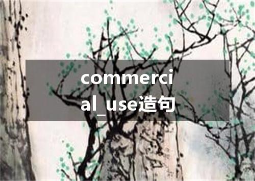 commercial_use造句