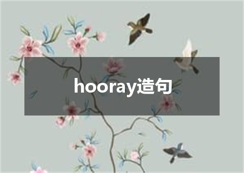 hooray造句