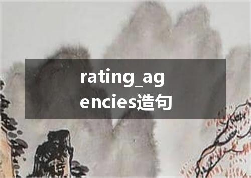 rating_agencies造句