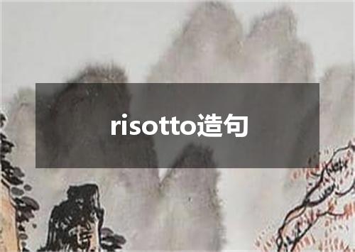 risotto造句
