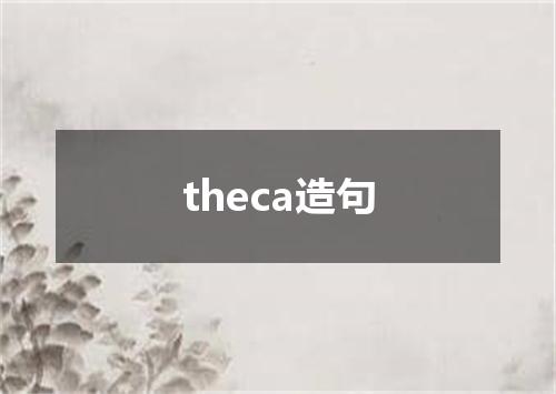 theca造句