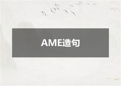 AME造句