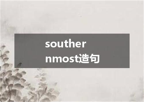 southernmost造句