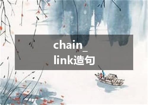 chain_link造句