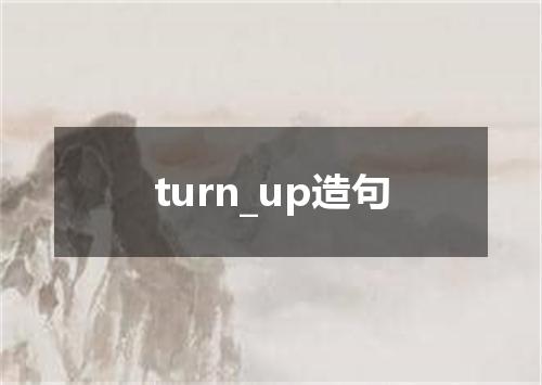turn_up造句