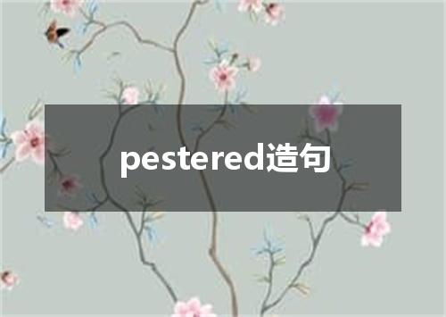 pestered造句