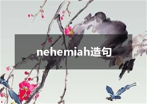nehemiah造句