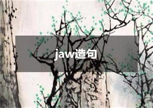 jaw造句