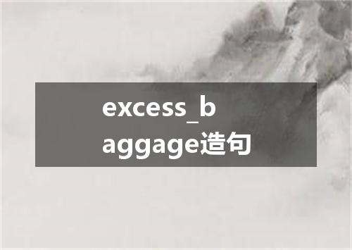 excess_baggage造句