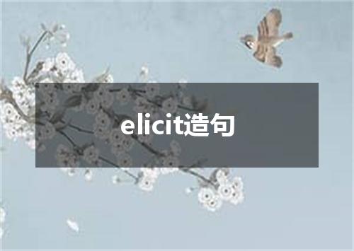 elicit造句