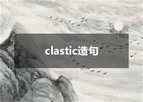 clastic造句