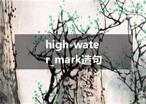high-water_mark造句