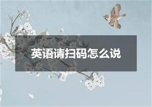英语请扫码怎么说