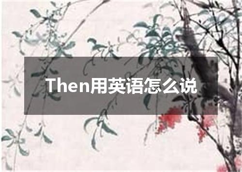 Then用英语怎么说