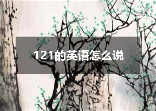 121的英语怎么说