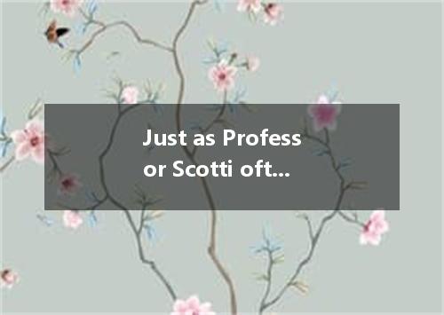 Just as Professor Scotti often it, success is 99 percent mental attitude A gets 