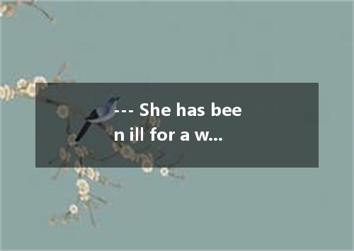 --- She has been ill for a week. ----- I with her at noon tomorrow.A．stayedB．sta