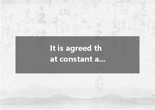 It is agreed that constant arguing doesn’t a happy marriage. A. make out B. make